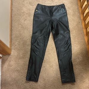 Harley Davidson size 10, black leather pants